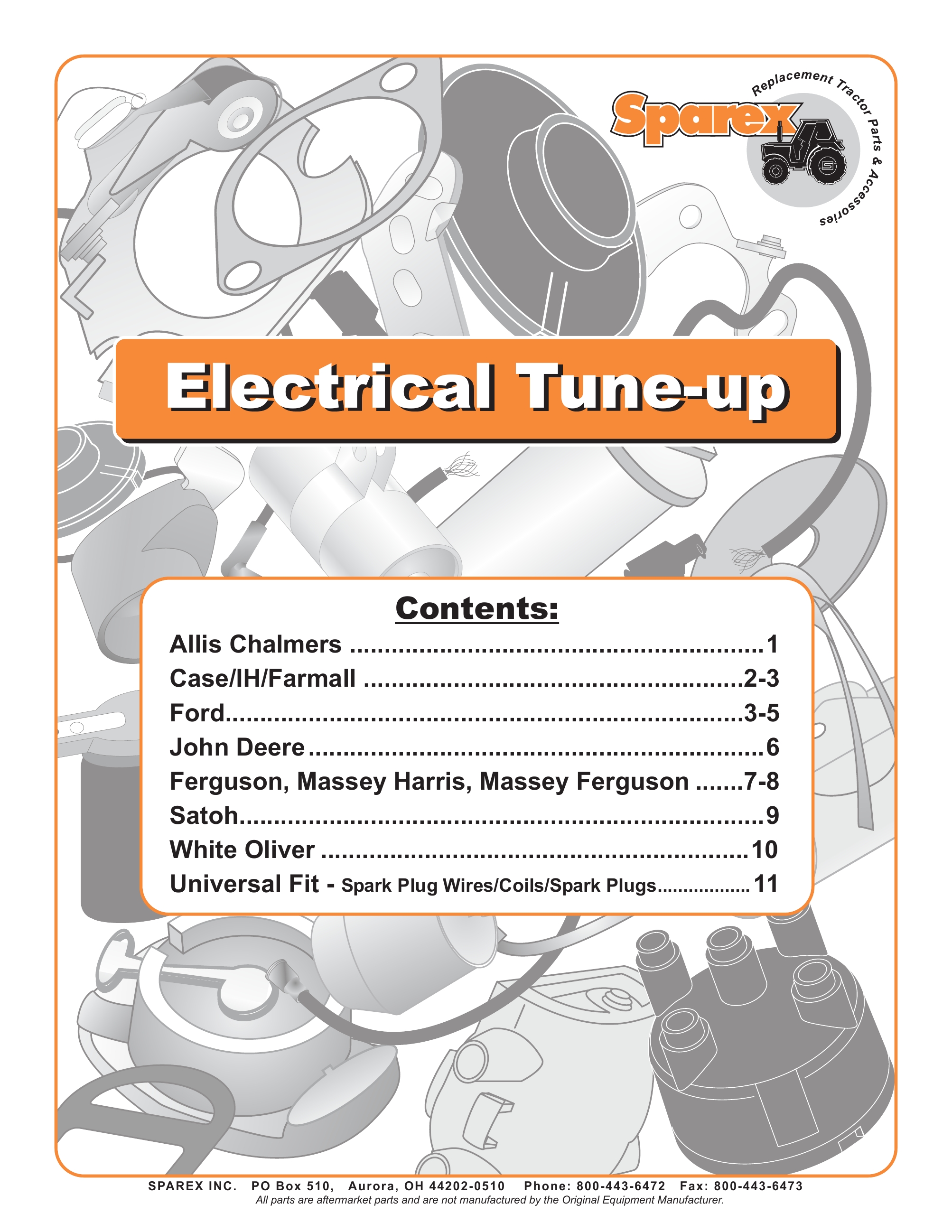 Sparex Catalogs S 700109 Electrical Tune Up