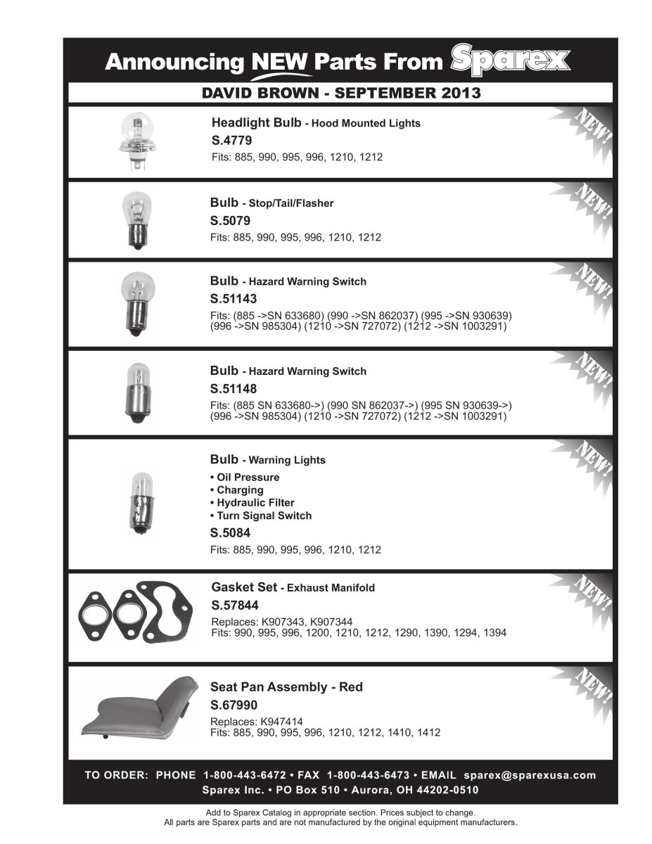 John Deere Electrics & Instruments (Page 97), Sparex Parts Lists & Diagrams